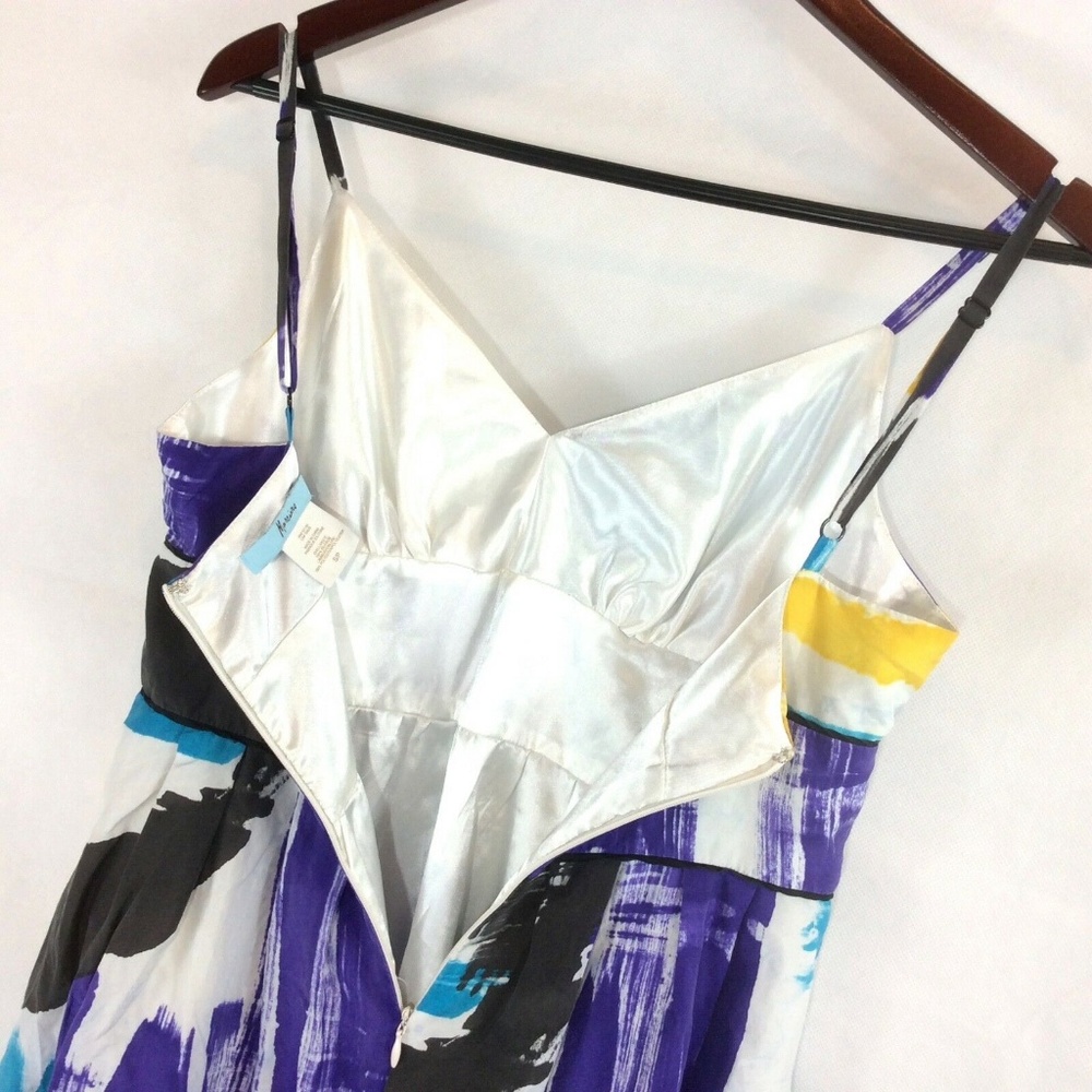 Marciano 100% Silk Watercolor Strappy Dress XS - Picture 4 of 6